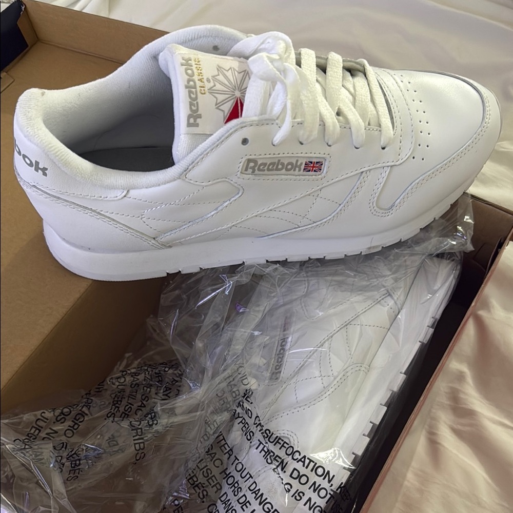 Reebok Classic White Leather Sneakers